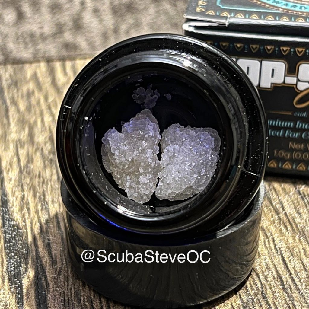 whoa si woah dry diamonds by top shelf cultivation dab review by scubasteveoc